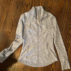LULULEMON DEFINE WHITE & GRAY JACKET